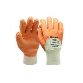 Zaštitne latex rukavice GRIP narančaste vel 9