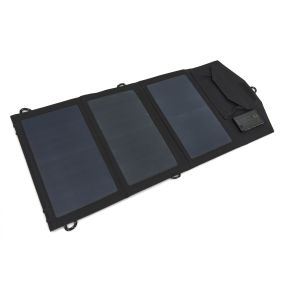 Zložljiv sončni panel / solarna plošča za kampiranje z 10.000 mAh akumulatorjem 15 W
